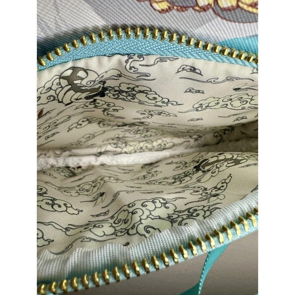 Mad Engine Crossbody Bag Womens Small Turquoise Appa Avatar Anime Cartoon Print